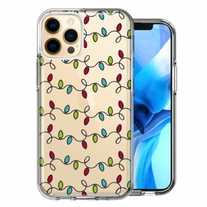 For Apple iPhone 12 Pro Max Vintage Christmas Lights Double Layer Phone Case - Picture 1 of 1