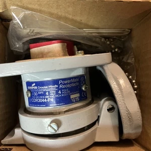 CROUSE-HINDS CDR3044-P4, Pin/Sleeve Receptacle, 30 A, 4-Pole, 4-Wire, 1pc - Picture 1 of 2