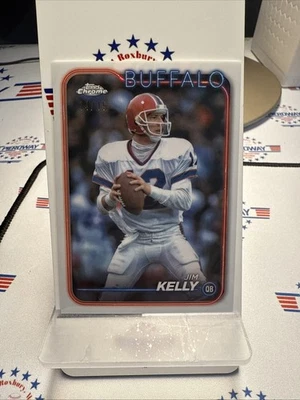 2024 Topps Chrome Football White Refractor 14/15 Jim Kelly #7 - Image 1 of 4