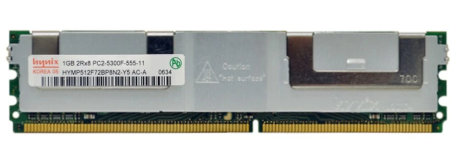 Hynix HYMP512F72BP8N2-Y5 1GB DDR2 Server RAM Memory - Image 1 of 1