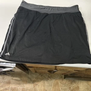 Adidas Damen Röcke Xl Schwarz Mit Grau Und Schwarzen Streifen - Bild 1 von 7