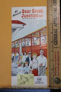 Folleto de ferrocarril de unión Bear Creek vintage tren de vapor Topton NC - Imagen 1 de 3
