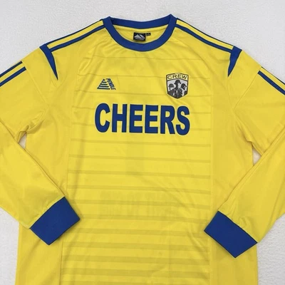 Camiseta de fútbol Columbus Crew talla grande amarilla manga larga MLS colgante Foto 1 de 4