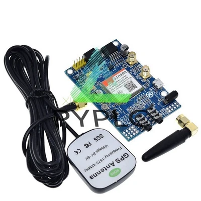 SIM808 Module GSM GPRS GPS Development Board SMA W/ GPS Antenna for Arduino - Image 1 of 4