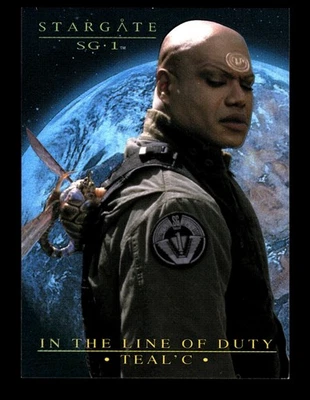 6-0-1-NS PWE . Stargate .#t3 2005 sg-1 in the line of duty teal c chris judge (B - Image 1 of 2