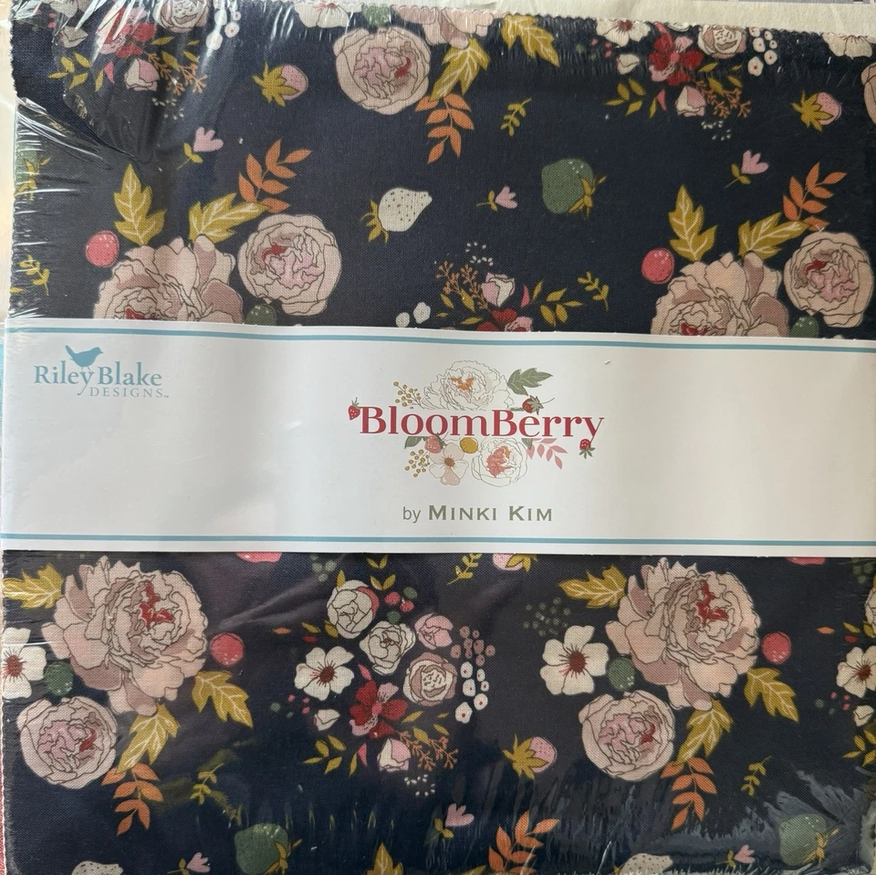 Riley Blake, Bloom Berry Layer Cake 42 -10" Squares Quilting & Sewing Fabric - Image 1 of 2