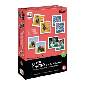 Juego Educativo Diset Memo Photo Animales 54 Piezas - Imagen 1 de 5