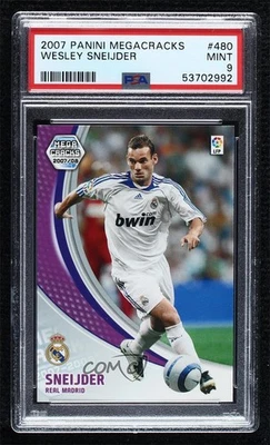 2007 Megacracks MGK La Liga Nuevo Fichaje Wesley Sneijder PSA 9 MINT Rookie RC - Image 1 of 2