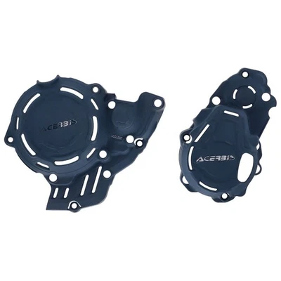 Kit de cárter y cubierta de encendido/embrague Acerbis X-Power azul para KTM 250 XC-F Foto 1 de 2