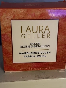 Neu im Karton Laura Geller gebackenes Rouge-n-Brighten marmoriertes Rouge - Coral Cove - 0,16 Oz. - Bild 1 von 4