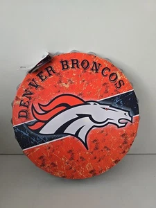 Denver Broncos Distressed Bottle Cap Sign 12.5" FOCO - Picture 1 of 2
