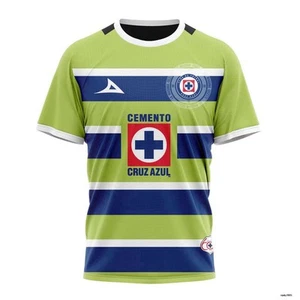 Personalize LIGA MX Cruz Azul 2025 Goalkeeper Home T-Shirt Mexico Soccer Apparel - Picture 1 of 2