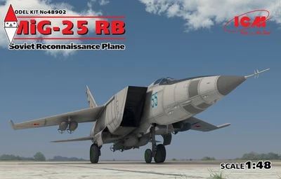 ICM 1/48 MIG-25 RB SOVIET RECONNAISSANCE PLANE - Immagine 1 di 2