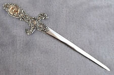 Princess by Blackinton 8 1/8" all Sterling & 14k gold letter opener no mono