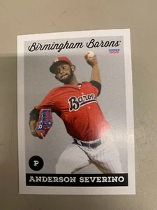 Anderson Severino 2021 Birmingham Barons Team Card - Picture 1 of 1