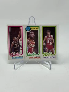 Tarjeta de baloncesto Topps 1980-81 Doug Collins Eddie Johnson Bill Cartwright - Imagen 1 de 2
