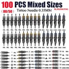 50-100PCS Mixed Tattoo Cartridge RS Needles Disposable Sterilized Tattoo Needle
