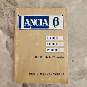 LIBRETTO USO E MANUTENZIONE - LANCIA BETA 1300 1600 2000 BERLINA 2a SERIE - Foto 1 di 10