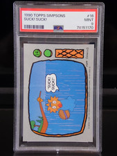 1990 Topps The Simpsons MAGGIE SUCK! SUCK! #16 Trading Card | PSA 9 MINT