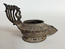 AUTHENTICATED ANTIQUE INDIAN DECCAN PERIOD (1518-1687)  OIL LAMP