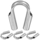  4 Pcs Stainless Steel Tubular Collar Construction Industry Thimble Rigging