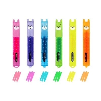 TEXTMARKER SET MIT 6 MINI-MARKERN TEDDY´S STYLE VON LEGAMI NEU OVP - Bild 1 von 2