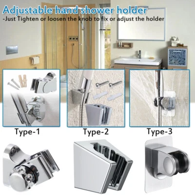 Duschkopfhalter Selbstklebend Wandbrausehalter Halterung Ohne Bohren Verstellbar - Bild 1 von 4