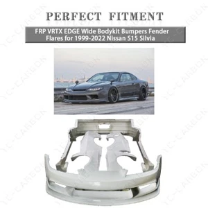 FRP VRTX EDGE Wide Bodykit Bumpers Fender Flares for 1999-2022 Nissan S15 Silvia - Bild 1 von 24