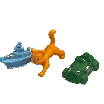 Solo piezas de repuesto - Monopoly Junior barco azul verde coche gato peón figuras Foto 1 de 4