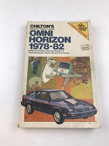 Chilton 1978-1982 Dodge Omni ,Miser,024 & Charger2.2 &moreRepair Manual : CH6845 - Picture 1 of 3
