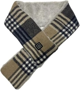 Smart Electric Heated Scarf, Winter Neck Warmer Shawl, Fast Heat, Apricot & Blue - Picture 1 of 1