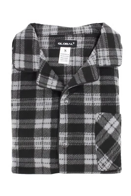 Conjunto de pijama suave a cuadros polar cálido para hombre parte superior inferior invierno talla S M L XL 2XL Foto 1 de 4