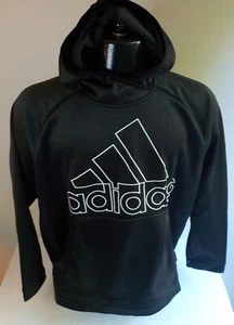 ADIDAS CLIMAWARM Felpa Pullover con Cappuccio Nero TG 2XL 100% Poliestere - Foto 1 di 5