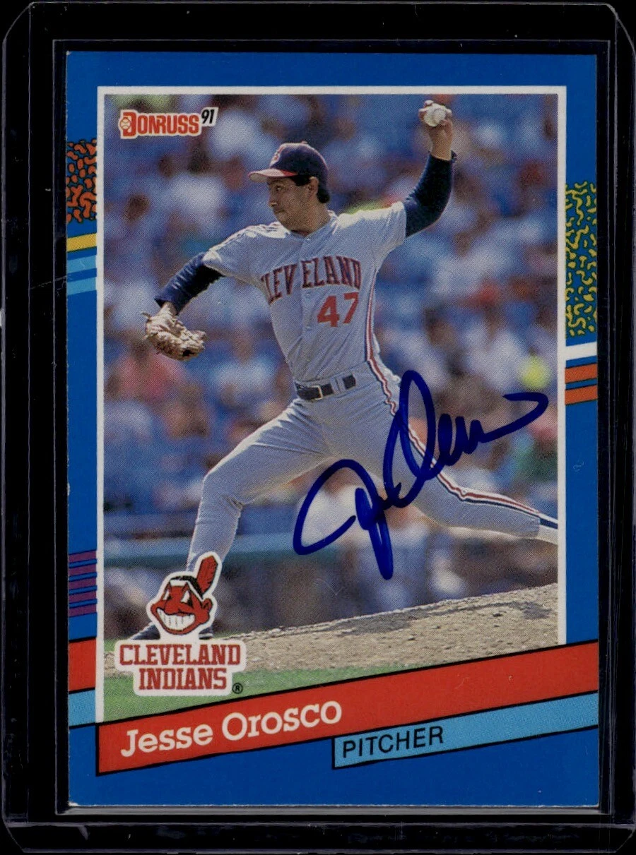 1991 Donruss #171a Autographed Jesse Orosco Trading Card