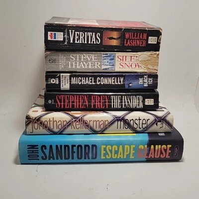 Lot of 6 Mystery Novels Hardcover & Paperback Books Foto 1 de 4