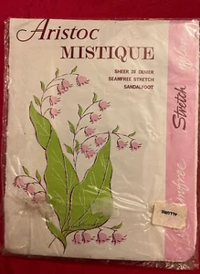 Vintage 1970’s Aristoc Mistique. 100% nylon stockings. 20 Denier. Shade - Allure - Picture 1 of 5