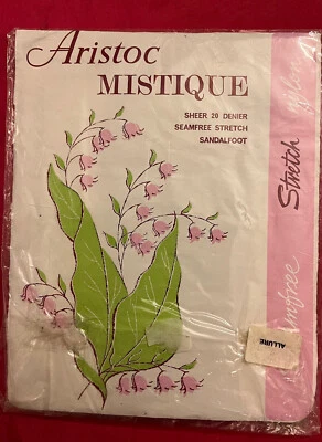 Vintage 1970’s Aristoc Mistique. 100% nylon stockings. 20 Denier. Shade - Allure - Image 1 of 4