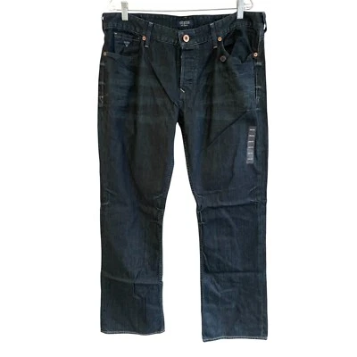 Guess Falcon Bootcut Jeans Mens Size 38x34 Blue Jeans Slim Fit Low Rise NWT - Image 1 of 4