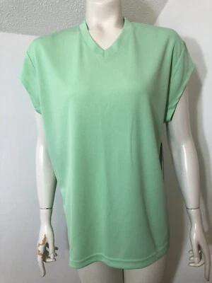 Nueva camiseta de manga corta Nina Capri para mujer XL verde claro rendimiento Foto 1 de 4