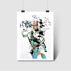 Raiden MGS 2 Sons of Liberty MGS2 Poster | Metal Gear Solod High Quality Prints - Picture 1 of 5