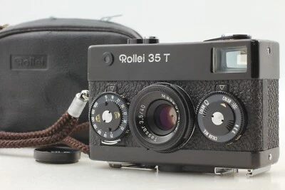 [ NEAR MINT w/ Case ] Rollei 35T Black Film Camera Tessar 40mm f/3.5 from Japan - Image 1 of 4
