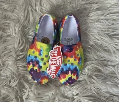 NUEVO CON ETIQUETAS Niños Slip On Tie Dye Treks de Furgonetas Talla 12 Foto 1 de 3