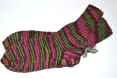 NEW Hand Knitted 100% Pure Soft Wool Women's Socks Different Sizes and Colors - Image 1 of 4