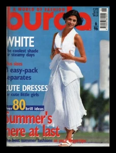 Burda 6/1996 Magazine English Language with Sewing Patterns Fashion Design VTG - Picture 1 of 2