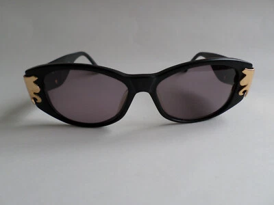 Vintage Women's Christian Lacroix 6705 Black & Gold 80'S France Sunglasses - Image 1 of 4