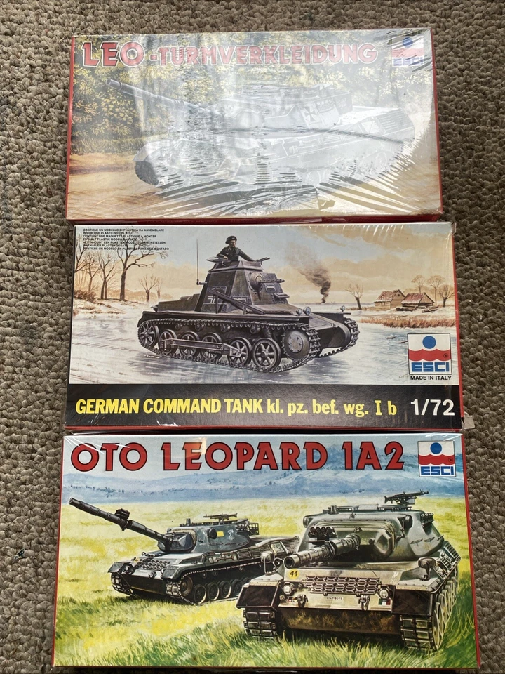 1980s ESCI Model Military Tank Lot: Leo, German Leopard 1A2 All sealed - Image 1 of 2