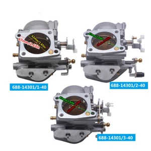 688 Carburetor Kit For Yamaha 2 Stroke 85HP 90HP Outboard 688-14301 14302 14303 - Bild 1 von 8