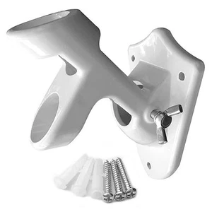 Fahnenmast Halterung 2-Position Aluminiumguss 1" Zoll Durchmesser Montage Halter wb - Bild 1 von 2