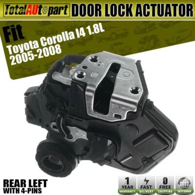 Actuador de bloqueo de puerta trasero izquierdo hembra para Toyota Corolla Camry 2002-2008 sedán Foto 1 de 4