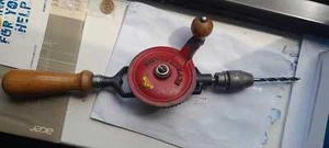 Vintage hand drill Chapman Tools Stanley with yellow sign rare!! Made in England - Picture 1 of 8